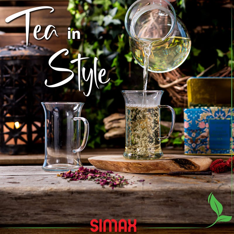 Simax Glassware 20 Oz. Glass Teapot | Short Spout, Microwave and Stovetop Safe, Heat, Cold, and Thermal Shock Resistant Borosilicate Glass, Makes a Stunning Presentation - Image 3